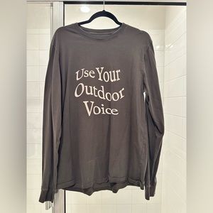 OUTDOOR VOICES use your outdoor voice shirt